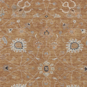 Homeroots 3' Black Brown And Ivory Floral Washable Rug – Perfect For Indoor And Outdoor Spaces, Durable Design 5' X 8' Polyester 604756