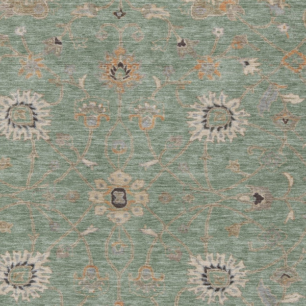 Homeroots 3' Black Brown And Ivory Floral Washable Rug – Perfect For Indoor And Outdoor Spaces, Durable Design 8' X 10' Polyester 604764