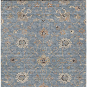 Homeroots 3' Black Brown And Ivory Floral Washable Rug – Perfect For Indoor And Outdoor Spaces, Durable Design 5' X 8' Polyester 604768