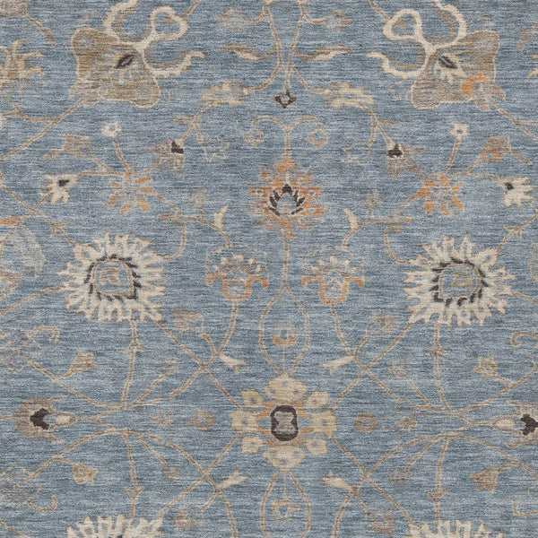 Homeroots 3' Black Brown And Ivory Floral Washable Rug – Perfect For Indoor And Outdoor Spaces, Durable Design 10' X 14' Polyester 604772