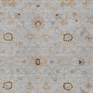 Homeroots 3' Black Brown And Ivory Floral Washable Rug – Perfect For Indoor And Outdoor Spaces, Durable Design 3' X 5' Polyester 604773