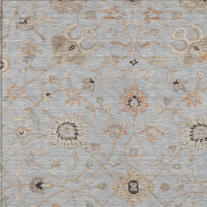 Homeroots 3' Black Brown And Ivory Floral Washable Rug – Perfect For Indoor And Outdoor Spaces, Durable Design 10' X 14' Polyester 604778