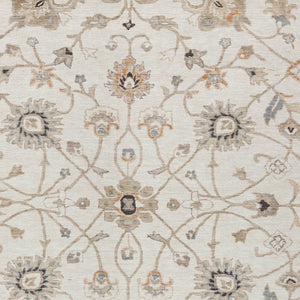 Homeroots 3' Black Brown And Ivory Floral Washable Rug – Perfect For Indoor And Outdoor Spaces, Durable Design 8' X 10' Polyester 604782