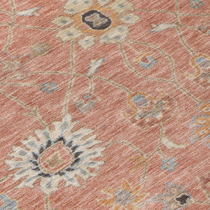 Homeroots 3' Black Brown And Ivory Floral Washable Rug – Perfect For Indoor And Outdoor Spaces, Durable Design 3' X 5' Polyester 604785