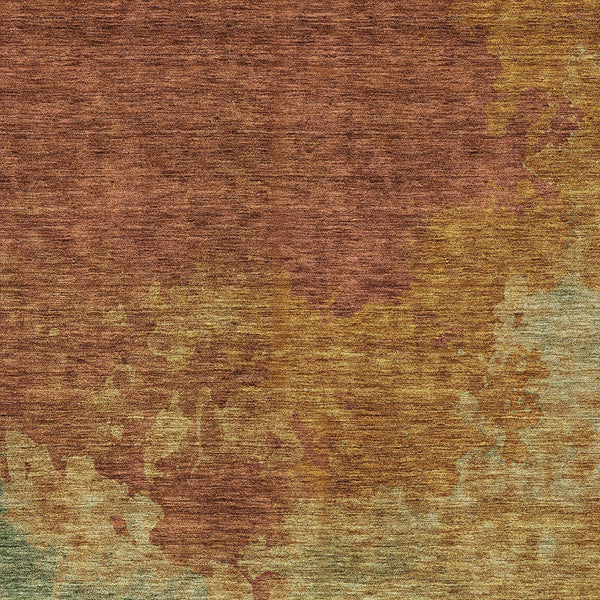 Homeroots 3' Green And Ivory Abstract Washable Area Rug For Indoor And Outdoor Spaces - Durable, Stylish Design 8' X 10' Polyester 604824