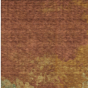 Homeroots 3' Green And Ivory Abstract Washable Area Rug For Indoor And Outdoor Spaces - Durable, Stylish Design 9' X 12' Polyester 604825