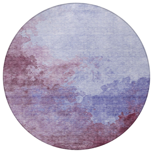 Homeroots 3' Green And Ivory Abstract Washable Area Rug For Indoor And Outdoor Spaces - Durable, Stylish Design 8' Round Polyester 604829