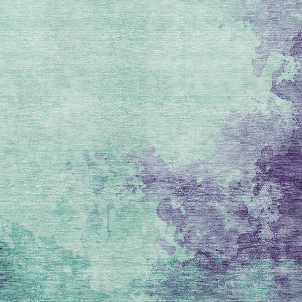 Homeroots 3' Green And Ivory Abstract Washable Area Rug For Indoor And Outdoor Spaces - Durable, Stylish Design 9' X 12' Polyester 604837