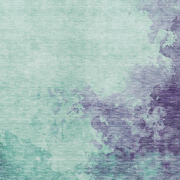 Homeroots 3' Green And Ivory Abstract Washable Area Rug For Indoor And Outdoor Spaces - Durable, Stylish Design 10' X 14' Polyester 604838