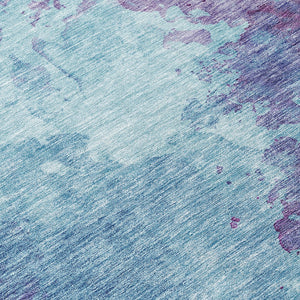 Homeroots 3' Green And Ivory Abstract Washable Area Rug For Indoor And Outdoor Spaces - Durable, Stylish Design 8' Round Polyester 604841