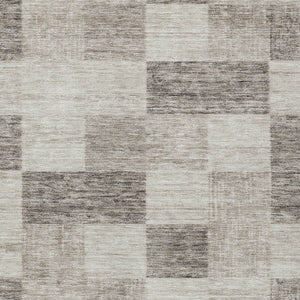Homeroots 3' Beige And Gray Geometric Washable Area Rug - Perfect For Indoor And Outdoor Spaces, Stylish & Durable 8' X 10' Polyester 604848