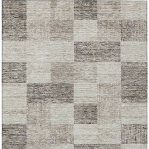Homeroots 3' Beige And Gray Geometric Washable Area Rug - Perfect For Indoor And Outdoor Spaces, Stylish & Durable 10' X 14' Polyester 604850
