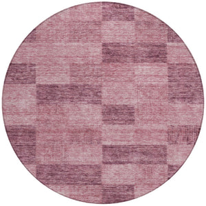 Homeroots 3' Beige And Gray Geometric Washable Area Rug - Perfect For Indoor And Outdoor Spaces, Stylish & Durable 8' Round Polyester 604859