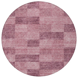 Homeroots 3' Beige And Gray Geometric Washable Area Rug - Perfect For Indoor And Outdoor Spaces, Stylish & Durable 8' Round Polyester 604859