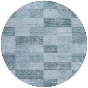 Homeroots 3' Beige And Gray Geometric Washable Area Rug - Perfect For Indoor And Outdoor Spaces, Stylish & Durable 8' Round Polyester 604865
