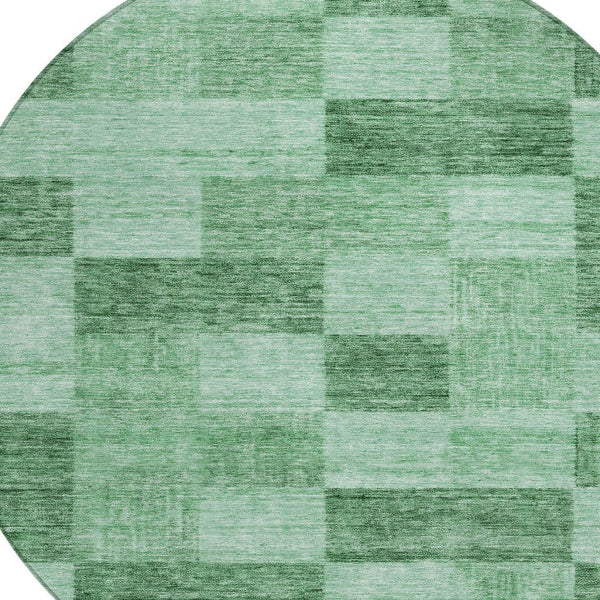 Homeroots 3' Beige And Gray Geometric Washable Area Rug - Perfect For Indoor And Outdoor Spaces, Stylish & Durable 8' Round Polyester 604871