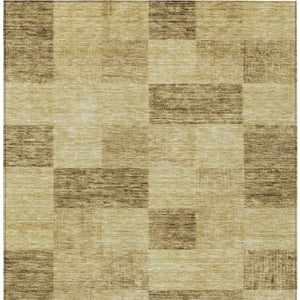 Homeroots 3' Beige And Gray Geometric Washable Area Rug - Perfect For Indoor And Outdoor Spaces, Stylish & Durable 9' X 12' Polyester 604879