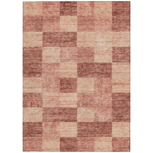 Homeroots 3' Beige And Gray Geometric Washable Area Rug - Perfect For Indoor And Outdoor Spaces, Stylish & Durable 3' X 5' Polyester 604881