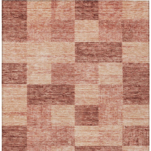 Homeroots 3' Beige And Gray Geometric Washable Area Rug - Perfect For Indoor And Outdoor Spaces, Stylish & Durable 5' X 8' Polyester 604882
