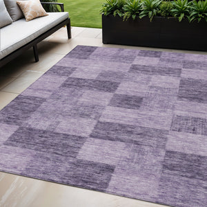 Homeroots 3' Beige And Gray Geometric Washable Area Rug - Perfect For Indoor And Outdoor Spaces, Stylish & Durable 5' X 8' Polyester 604888