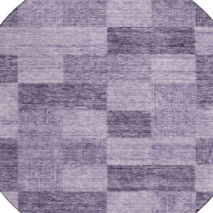 Homeroots 3' Beige And Gray Geometric Washable Area Rug - Perfect For Indoor And Outdoor Spaces, Stylish & Durable 8' Round Polyester 604889