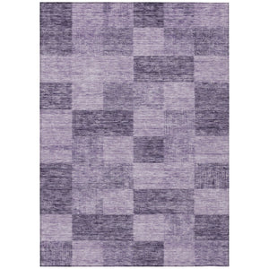 HomeRoots 5' Modern Purple and Lavender Geometric Indoor Outdoor Area Rug – Stylish, Durable, Easy Care Design 8' X 10' 604890