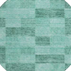 Homeroots 3' Beige And Gray Geometric Washable Area Rug - Perfect For Indoor And Outdoor Spaces, Stylish & Durable 8' Round Polyester 604895