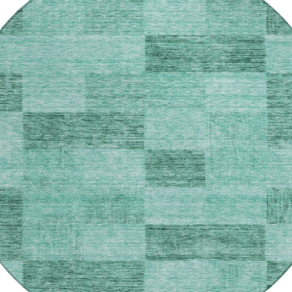 Homeroots 3' Beige And Gray Geometric Washable Area Rug - Perfect For Indoor And Outdoor Spaces, Stylish & Durable 8' Round Polyester 604895