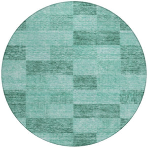 Homeroots 3' Beige And Gray Geometric Washable Area Rug - Perfect For Indoor And Outdoor Spaces, Stylish & Durable 8' Round Polyester 604895
