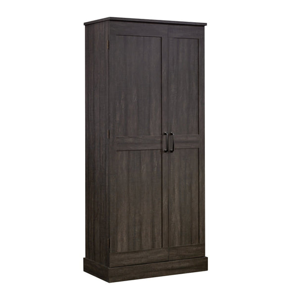 English Elm Storage Cabinet - Sleek Black Finish, Multi-Shelf Design For Modern Spaces, Easy Access & Durable Use B356P402809-GIGA
