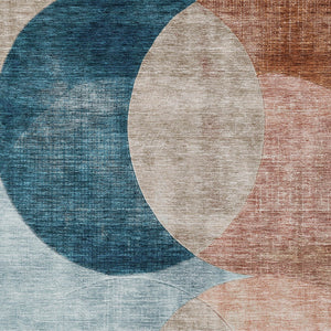 Homeroots 3' Geometric Artichoke Green, Brown & Beige Washable Indoor-outdoor Area Rug For Versatile Style 3' X 5' Polyester 604935