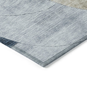 Homeroots 3' Geometric Artichoke Green, Brown & Beige Washable Indoor-outdoor Area Rug For Versatile Style 8' X 10' Polyester 604950