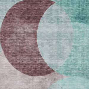 Homeroots 3' Geometric Artichoke Green, Brown & Beige Washable Indoor-outdoor Area Rug For Versatile Style 9' X 12' Polyester 604957