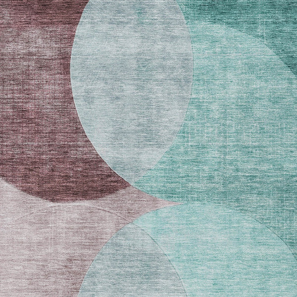 Homeroots 3' Geometric Artichoke Green, Brown & Beige Washable Indoor-outdoor Area Rug For Versatile Style 10' X 14' Polyester 604958