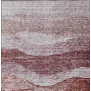 Homeroots 3' Blush And Brown Abstract Washable Area Rug For Indoor And Outdoor Use - Stylish And Durable Design 3' X 5' Polyester 604959