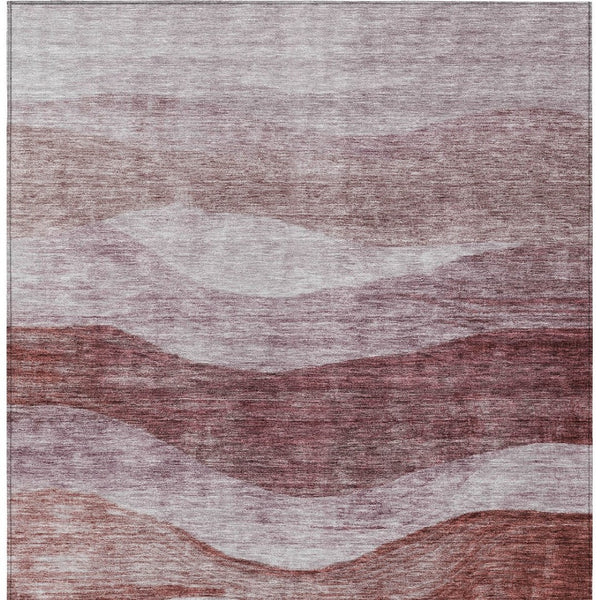 Homeroots 3' Blush And Brown Abstract Washable Area Rug For Indoor And Outdoor Use - Stylish And Durable Design 3' X 5' Polyester 604959