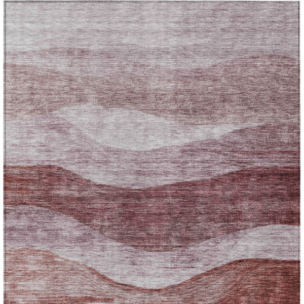 Homeroots 3' Blush And Brown Abstract Washable Area Rug For Indoor And Outdoor Use - Stylish And Durable Design 8' X 10' Polyester 604962