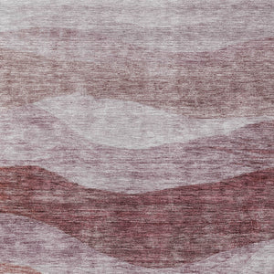 Homeroots 3' Blush And Brown Abstract Washable Area Rug For Indoor And Outdoor Use - Stylish And Durable Design 9' X 12' Polyester 604963