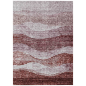 HomeRoots 5' Blush and Brown Abstract Area Rug – Stylish, Washable, Indoor/Outdoor Design for Every Space 10' X 14' 604964
