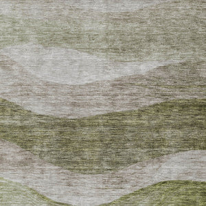 Homeroots 3' Blush And Brown Abstract Washable Area Rug For Indoor And Outdoor Use - Stylish And Durable Design 5' X 8' Polyester 604972