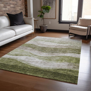 Homeroots 3' Blush And Brown Abstract Washable Area Rug For Indoor And Outdoor Use - Stylish And Durable Design 5' X 8' Polyester 604972
