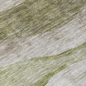 Homeroots 3' Blush And Brown Abstract Washable Area Rug For Indoor And Outdoor Use - Stylish And Durable Design 8' Round Polyester 604973