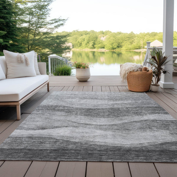 Homeroots 3' Blush And Brown Abstract Washable Area Rug For Indoor And Outdoor Use - Stylish And Durable Design 9' X 12' Polyester 604981