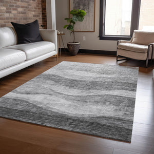 Homeroots 3' Blush And Brown Abstract Washable Area Rug For Indoor And Outdoor Use - Stylish And Durable Design 9' X 12' Polyester 604981