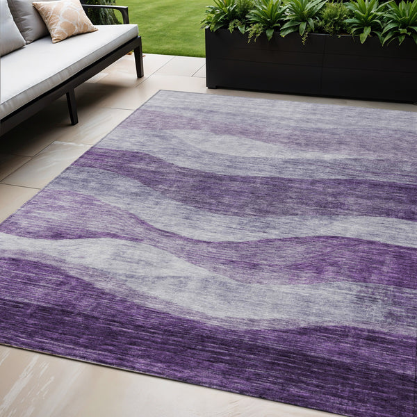 Homeroots 3' Blush And Brown Abstract Washable Area Rug For Indoor And Outdoor Use - Stylish And Durable Design 5' X 8' Polyester 604984