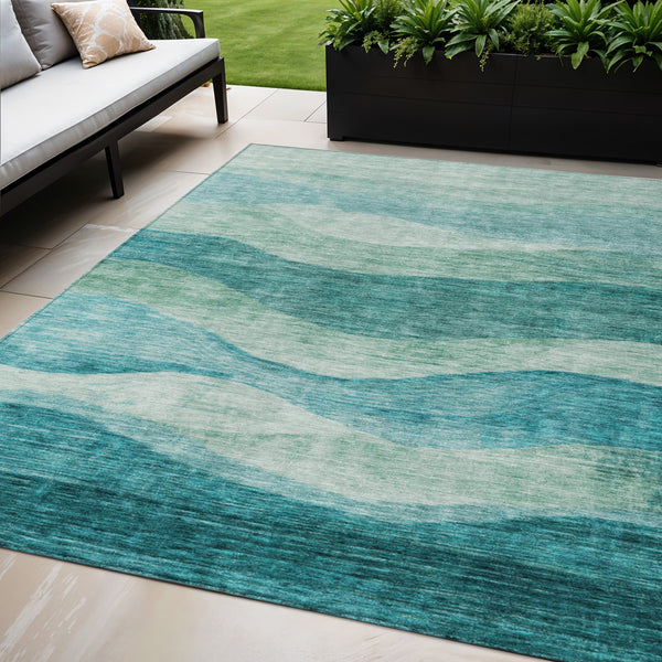 Homeroots 3' Blush And Brown Abstract Washable Area Rug For Indoor And Outdoor Use - Stylish And Durable Design 5' X 8' Polyester 604996
