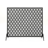 Christopher Knight Home® - Noble House - Ellias Single Panel Black Iron Fire Screen