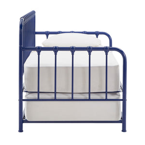 Luca Iron Spindle Daybed with Trundle Arched Frame for Guest or Living Rooms