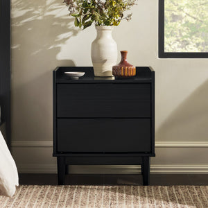 Lee Mid-Century Modern 2-Drawer Nightstand with Sleek Design and Spacious Storage for Every Space