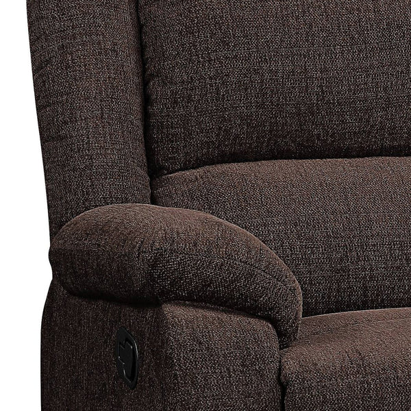 English Elm Brown Plush Pillow-Top Arms Glider Recliner with Pocket Coil Comfort, Tailored Cushions & Chenille Luxury - Reclining Motion Seat for Living Room Relaxation, 39.5"H x 36.5"W x 40.5"D B062P184512